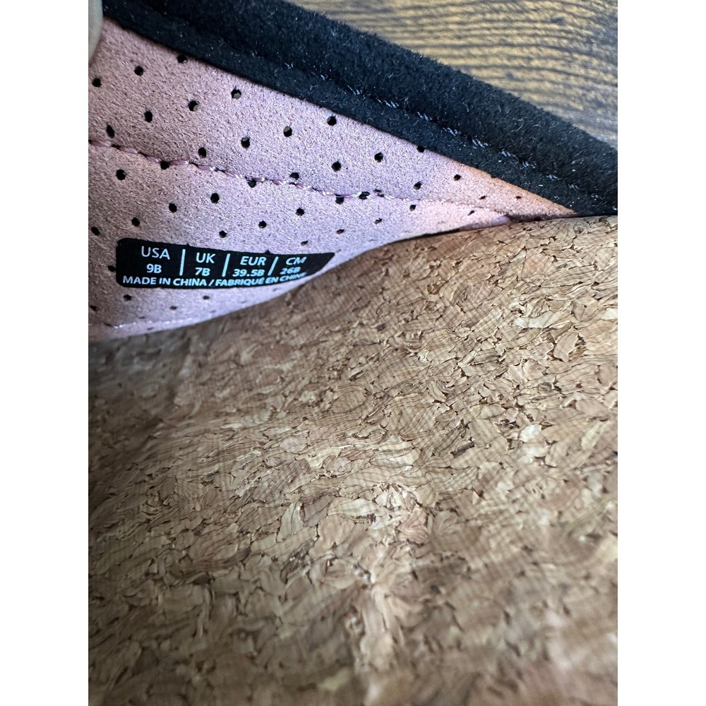 Spenco Women's Bonaire Orthotic Slide Sandals Black Print Cork Size 9 B Comfort - Picture 8 of 11